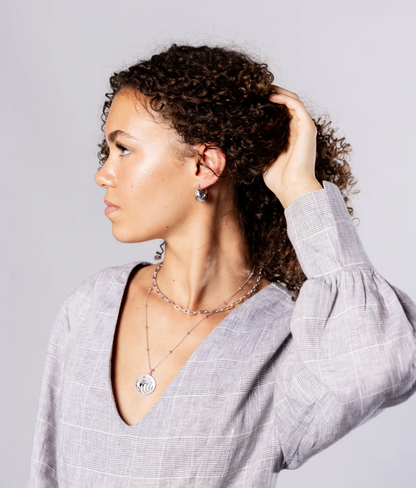 ZADIE Silver Ball Earrings