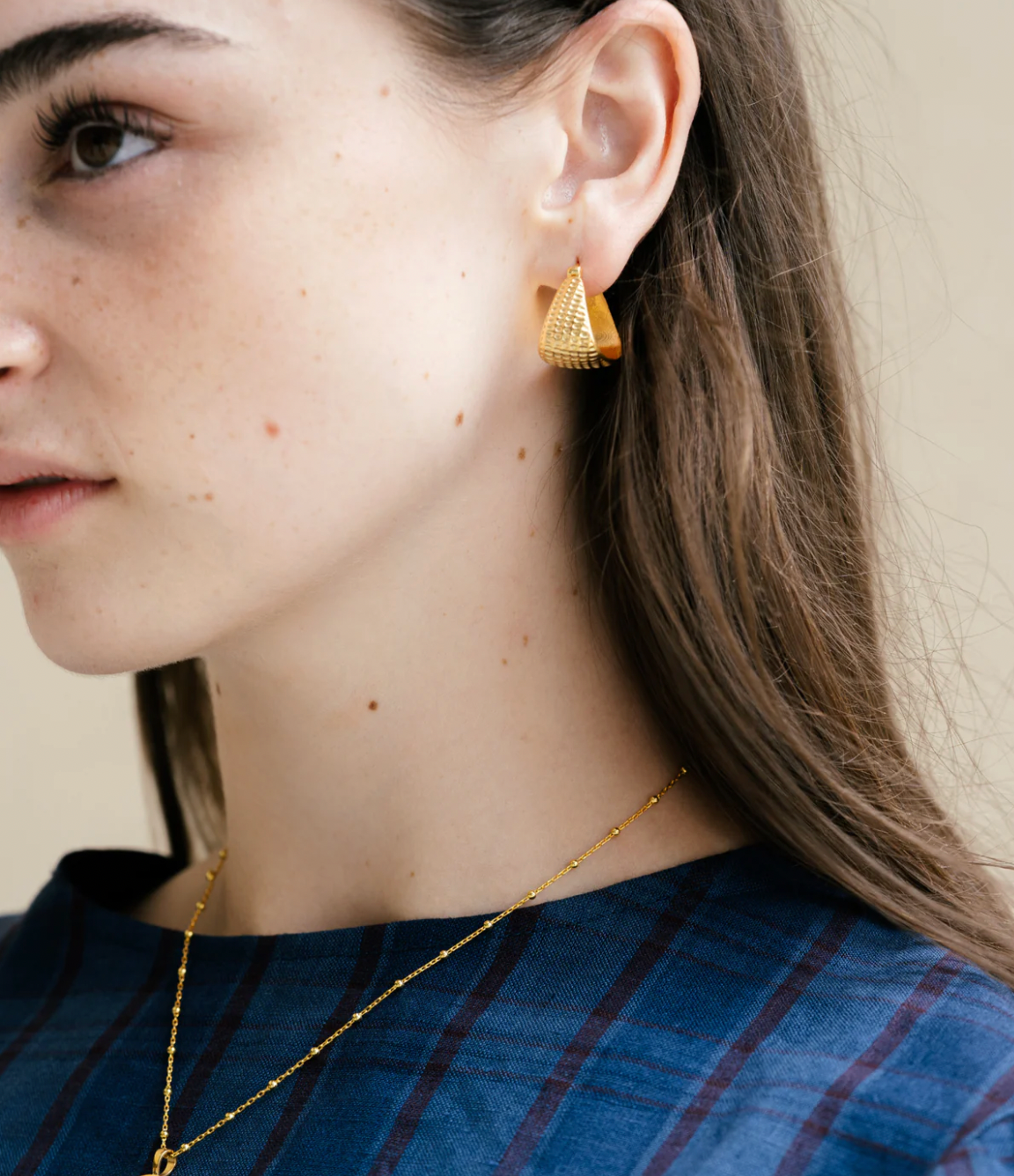 ANGELA Gold Hoops