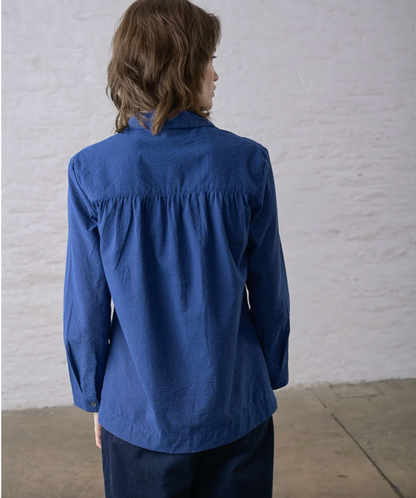 River Tunic Blue Pinstripe