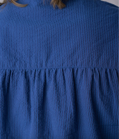 River Tunic Blue Pinstripe