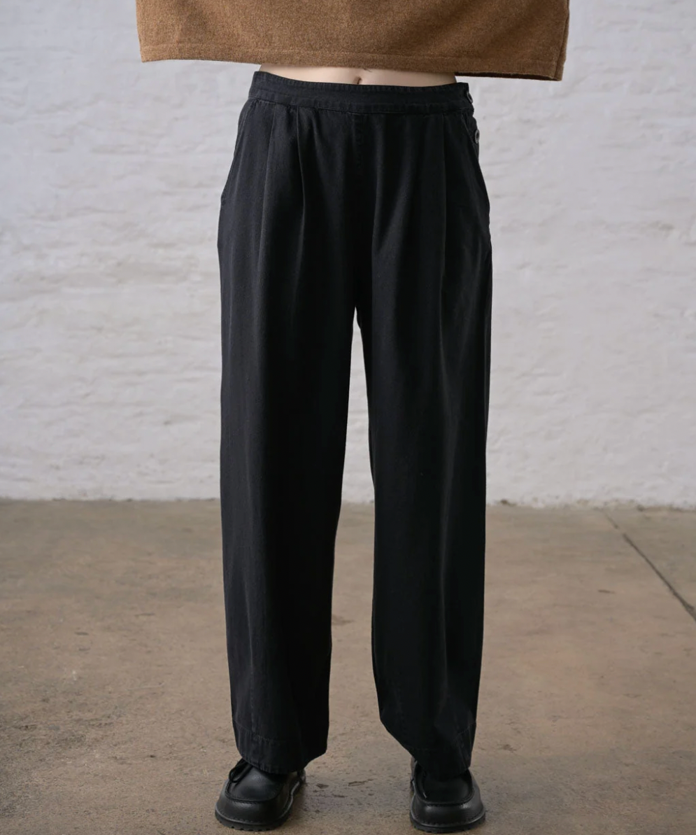 Ivy Trouser Black Denim