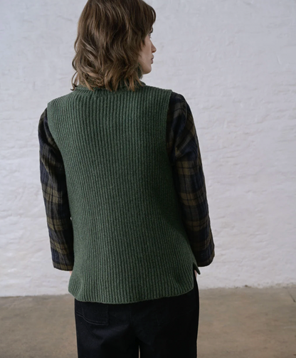Lisa Sleeveless Jumper Rosemary