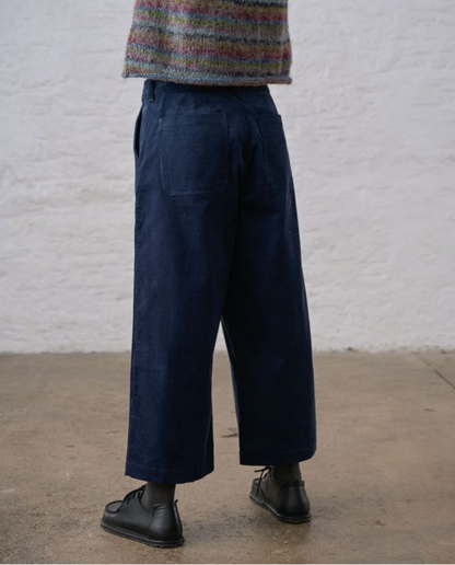 Kate Culottes Blue Cord
