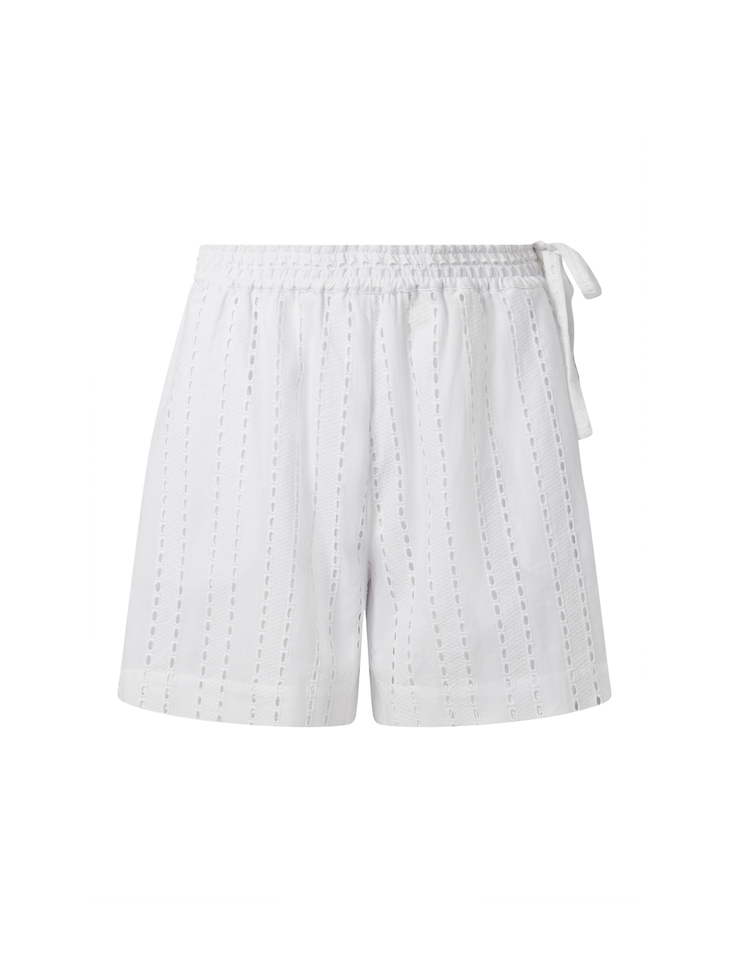 Maya Shorts Broiderie White