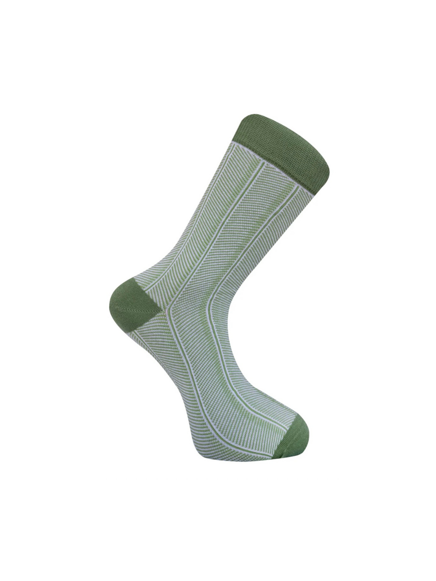 Herringbone Socks Green