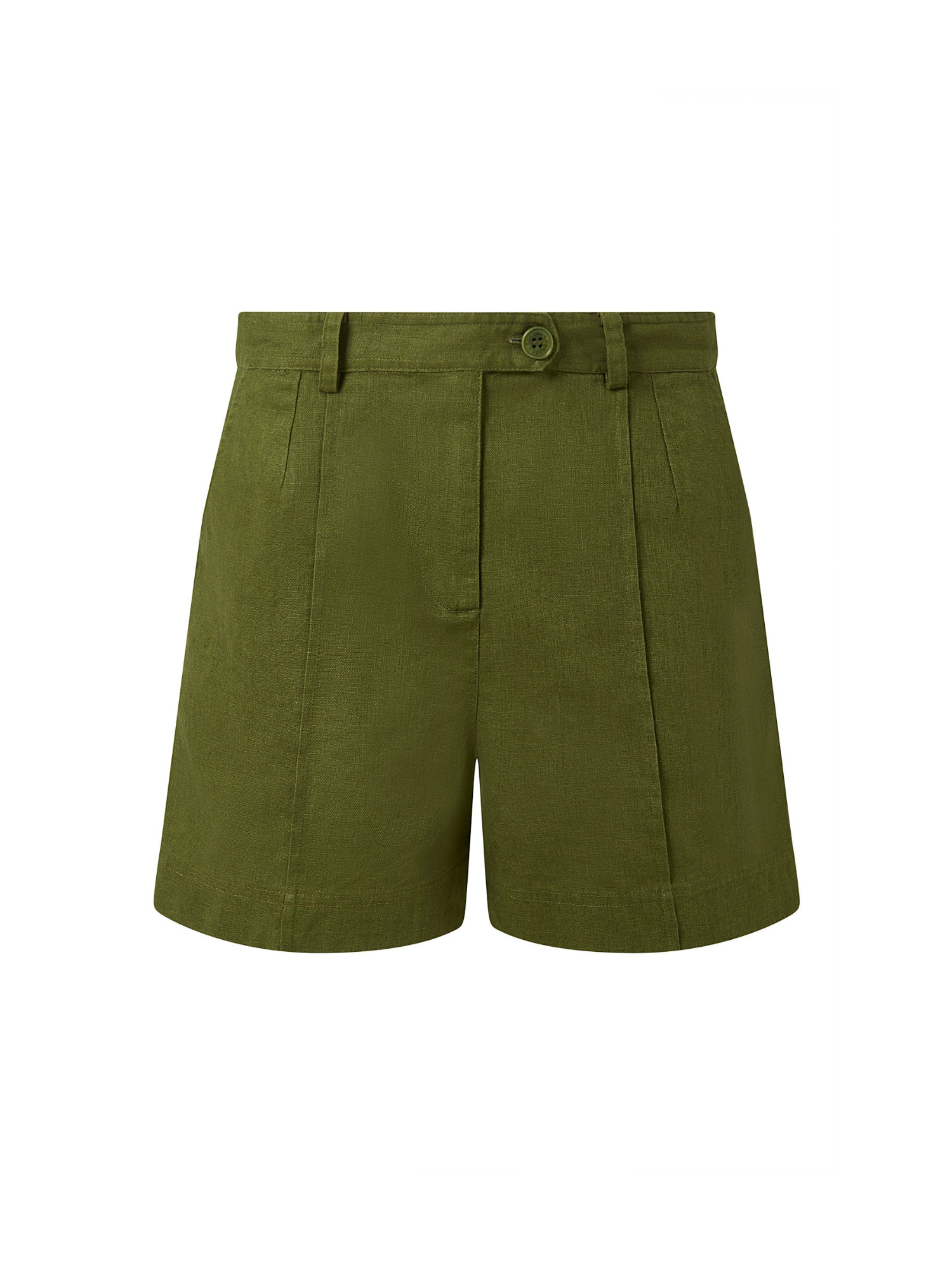 Emmie Linen Shorts Khaki