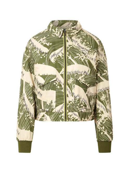Vivi Bomber Jacket Green Wave