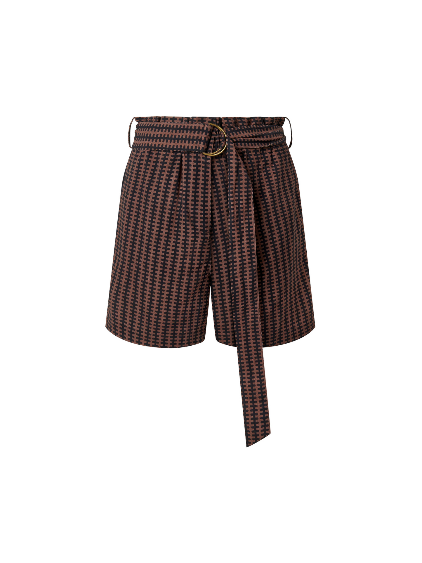 Nala Print Shorts Brown Stripe