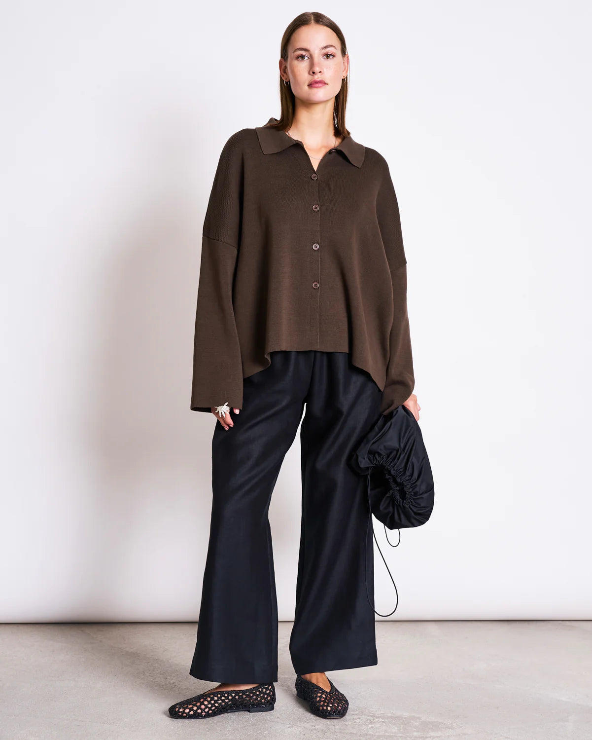 Beveren Linen Trousers Black