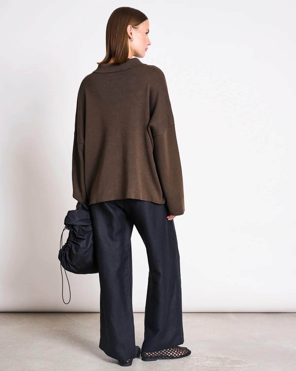 Beveren Linen Trousers Black