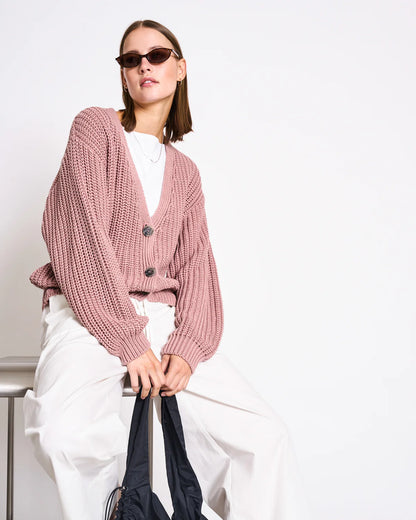 Lena Cardigan Mauve