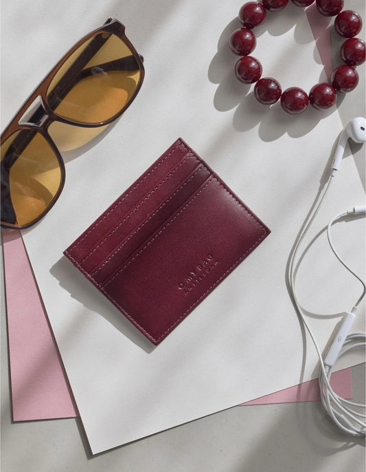 Marks Cardcase Maxi Classic Leather Dark Cherry