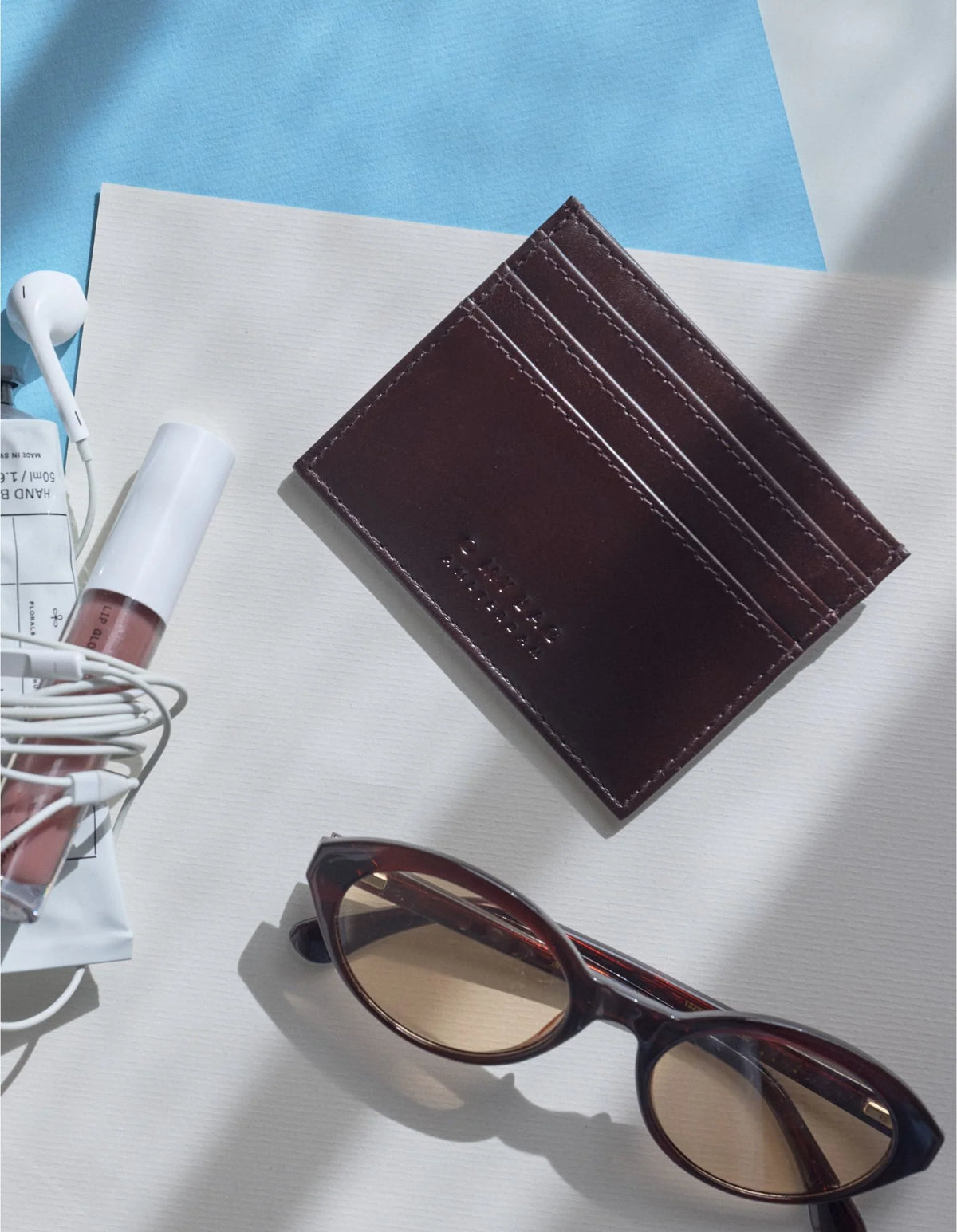 Marks Cardcase Maxi Classic Leather chocolate