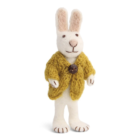 En Gry & Sif White Bunny with Ochre Jacket