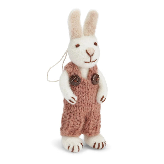 En Gry & Sif White Bunny with Rose Pants