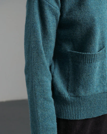 Mira Cropped Cardigan Hunter