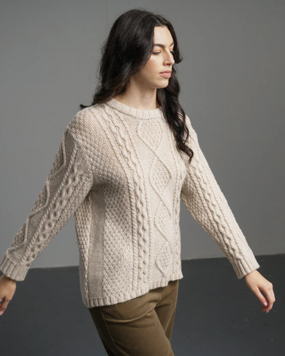 Margot Aran Jumper Linen