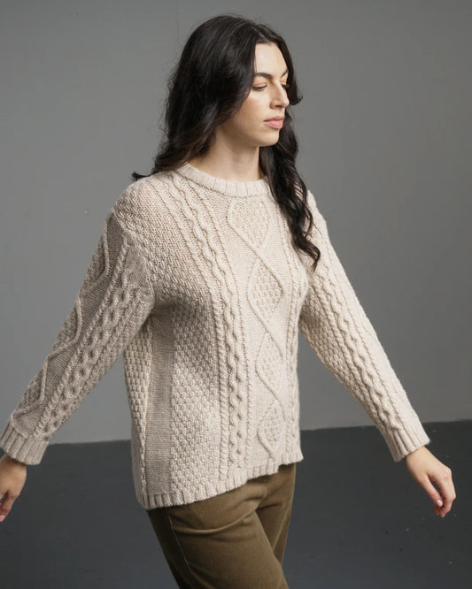 Margot Aran Jumper Linen