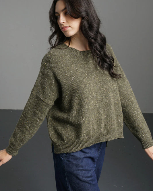 Layla Boxy Fit Jumper Moss
