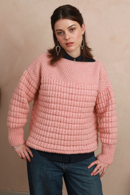 Candyfloss Pink Boat Neck Sweater