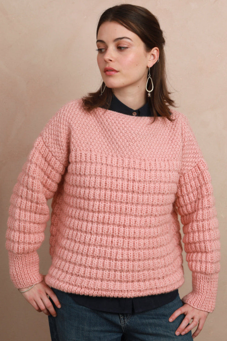 Candyfloss Pink Boat Neck Sweater