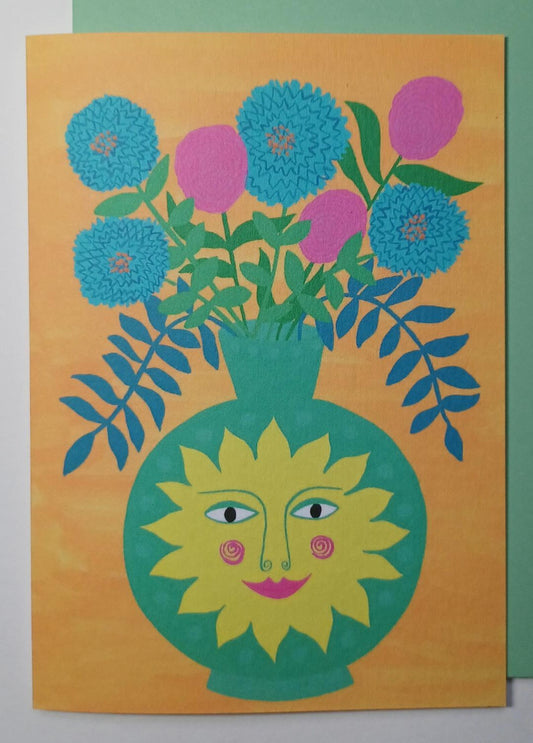 Hattie Gordon Card - Sun Vase
