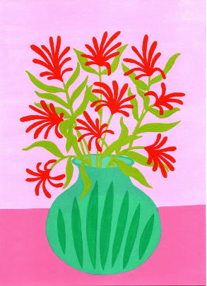Hattie Gordon Card - Green Vase