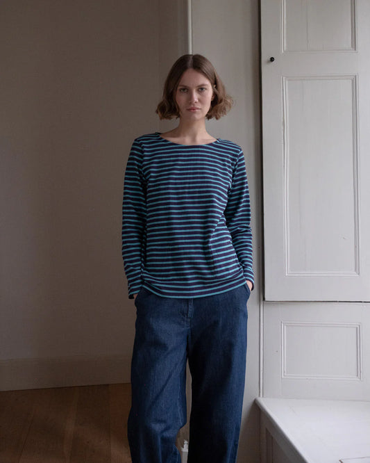 Sailor T-Shirt Navy & Blue Stripe