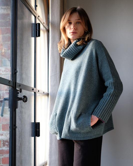 Bibico - Adela Merino Wool Jumper - Caspian