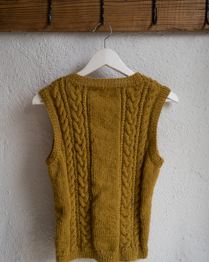 Bibico - Amita Knitted Wool Vest - Golden Hay