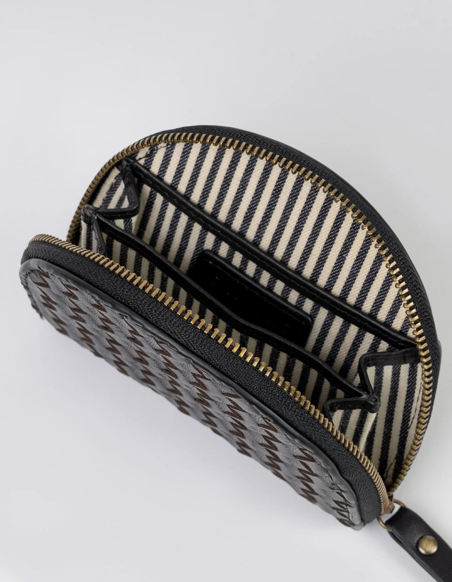 Laura Coin Purse in Black Woven