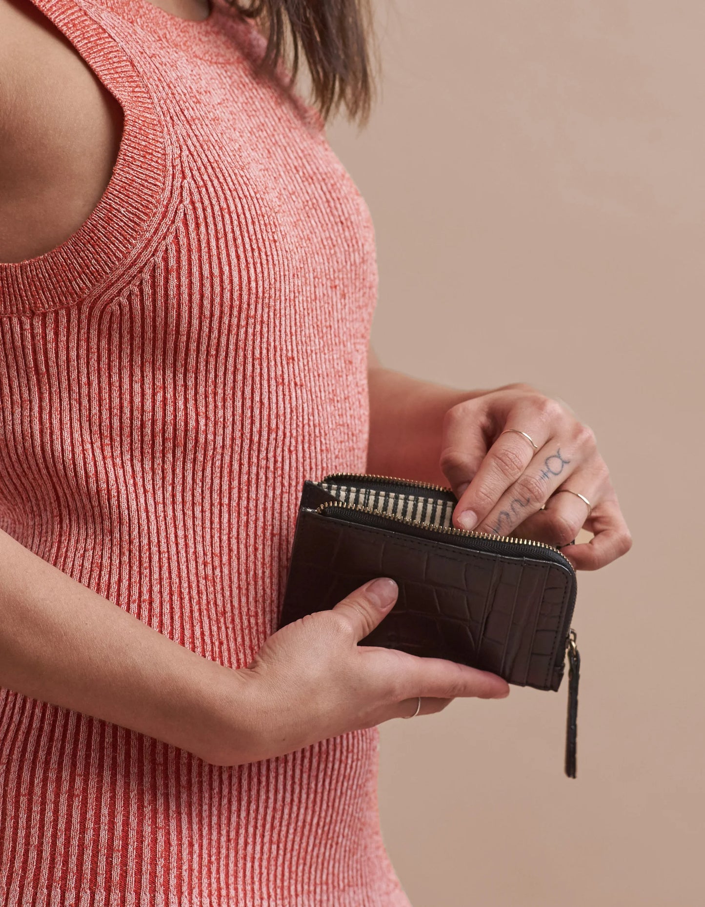 O My Bag - Lola coin purse - Black Croco