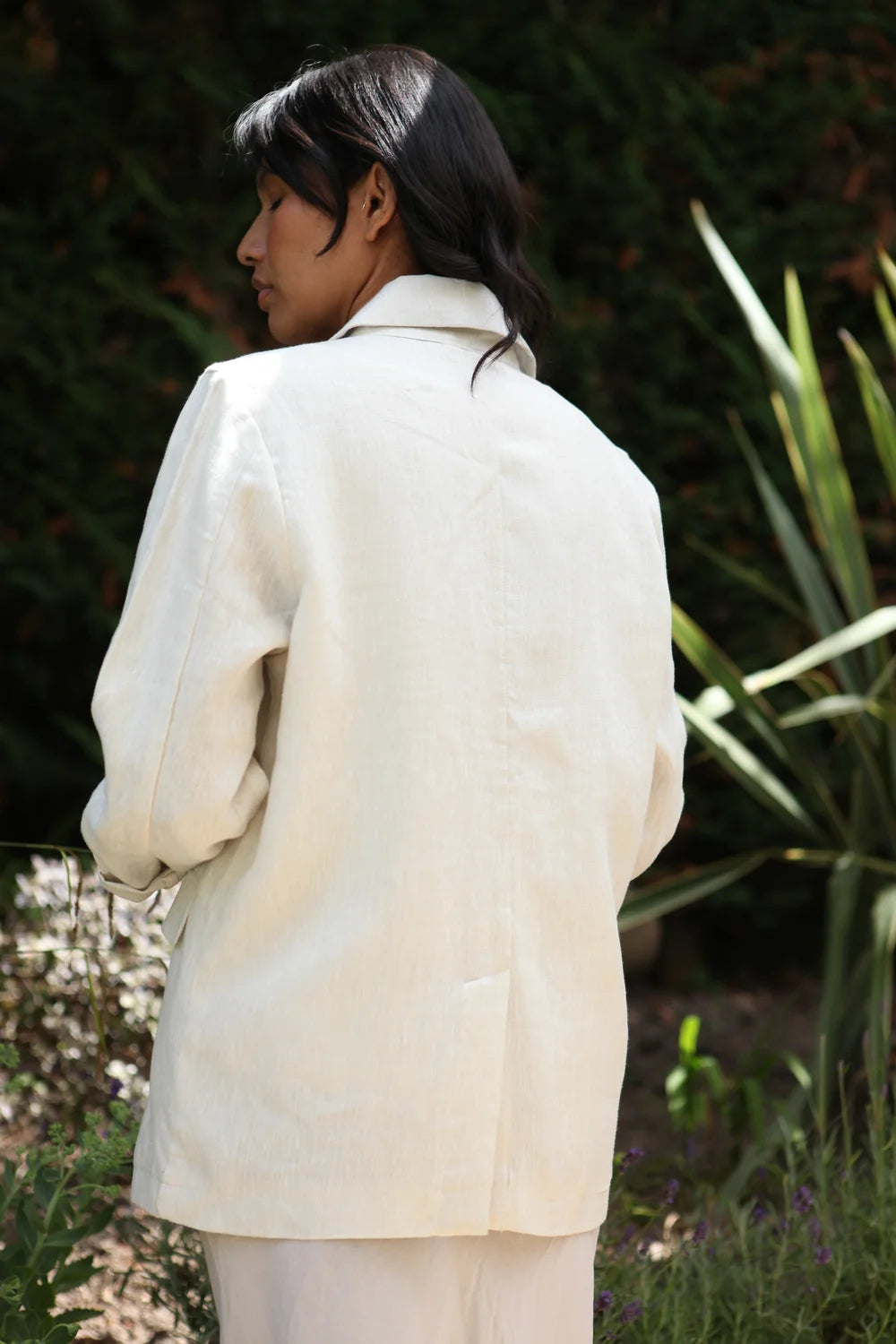 Ollie Jacket Natural 100% Linen
