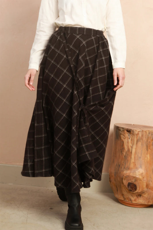 Rebel Skirt - Black &  White Stripe