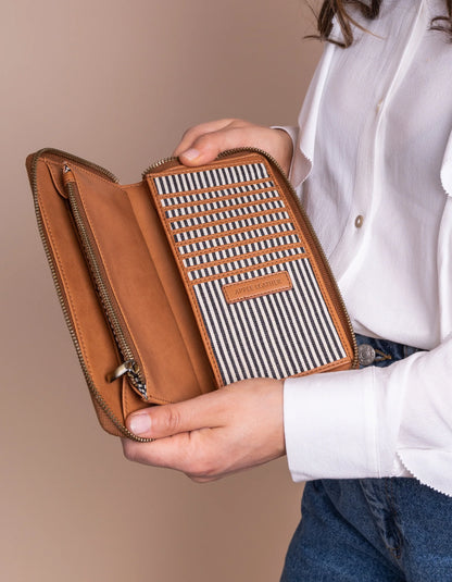 O My Bag - Sonny Wallet, Apple leather - Cognac