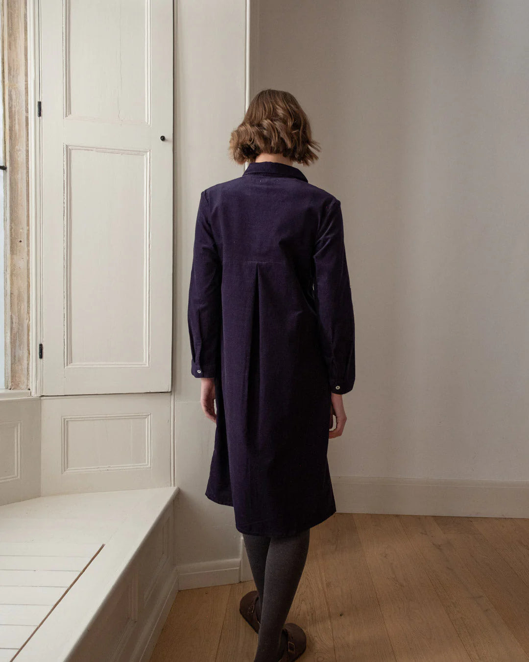 Alexa Shirt Dress Navy