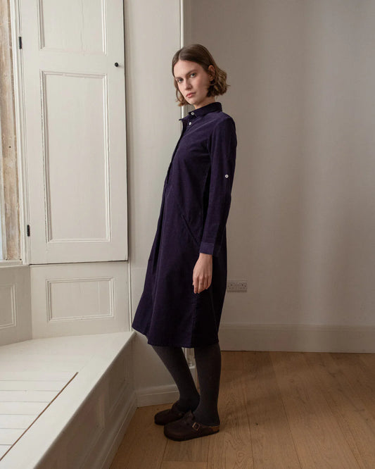 Alexa Shirt Dress Navy