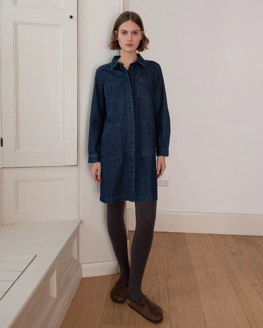 Ocean Shirt Dress Denim