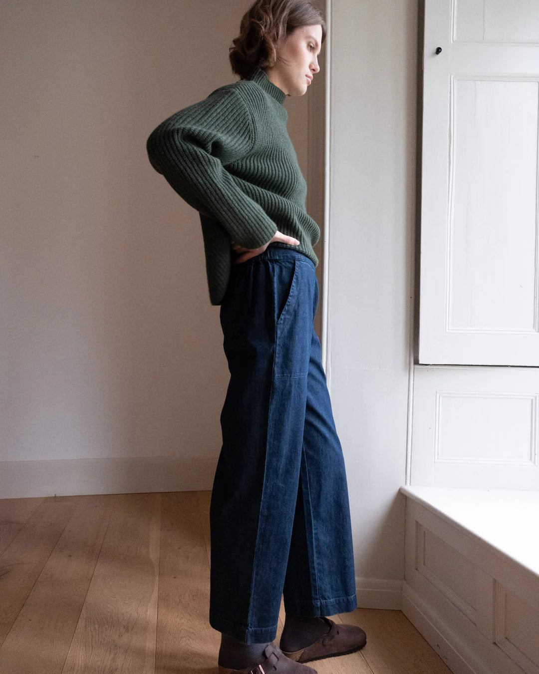 Anna Wide Leg Trousers Denim