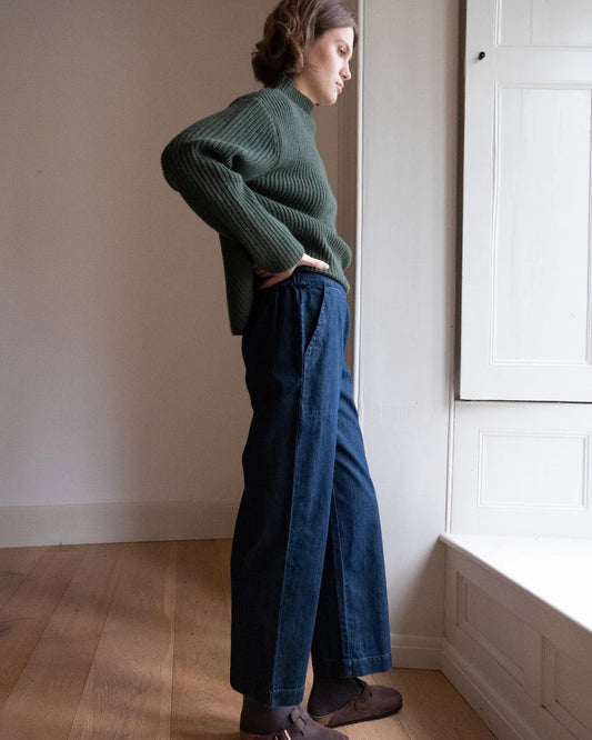 Anna Wide Leg Trousers Denim
