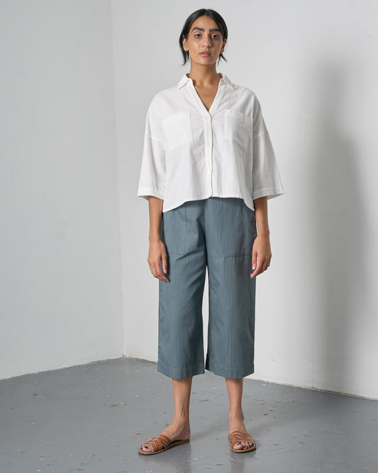 Anna Culottes - Striped Slate