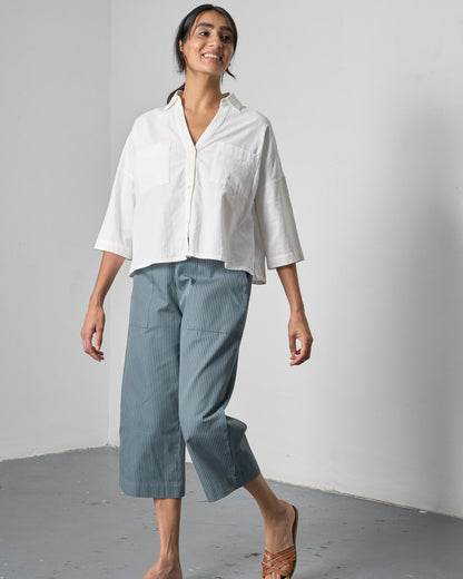 Anna Culottes - Striped Slate