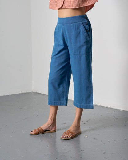 Anna Culottes - Textured Denim