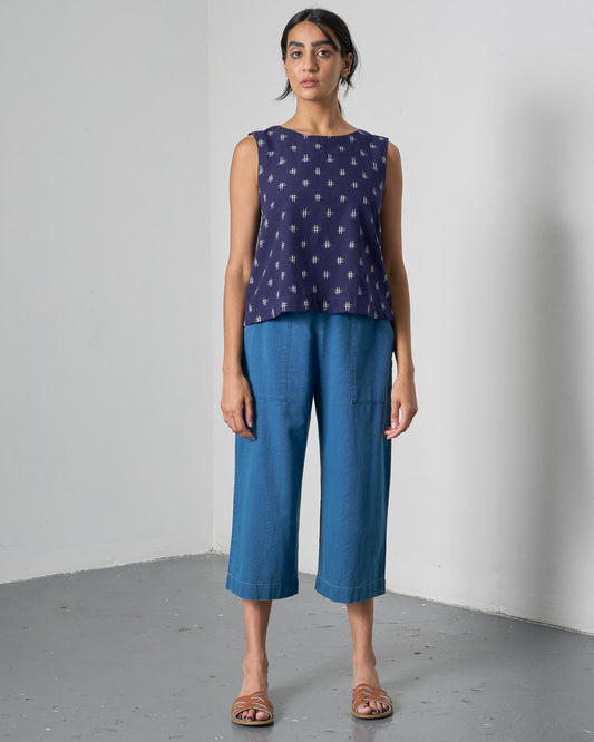 Anna Culottes - Textured Denim