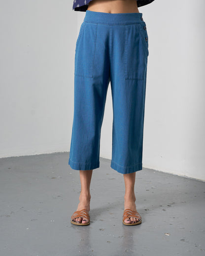 Anna Culottes - Textured Denim