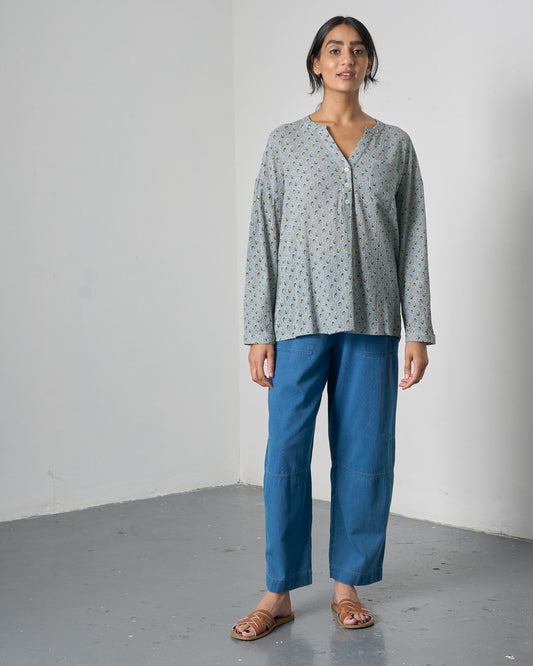 Margate Trousers - Textured Denim