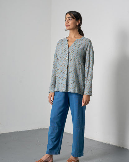 Margate Trousers - Textured Denim
