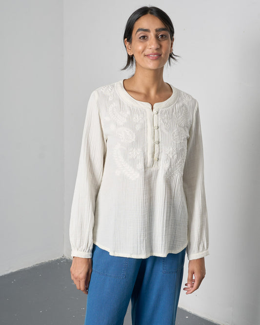 Fara Blouse - Ecru