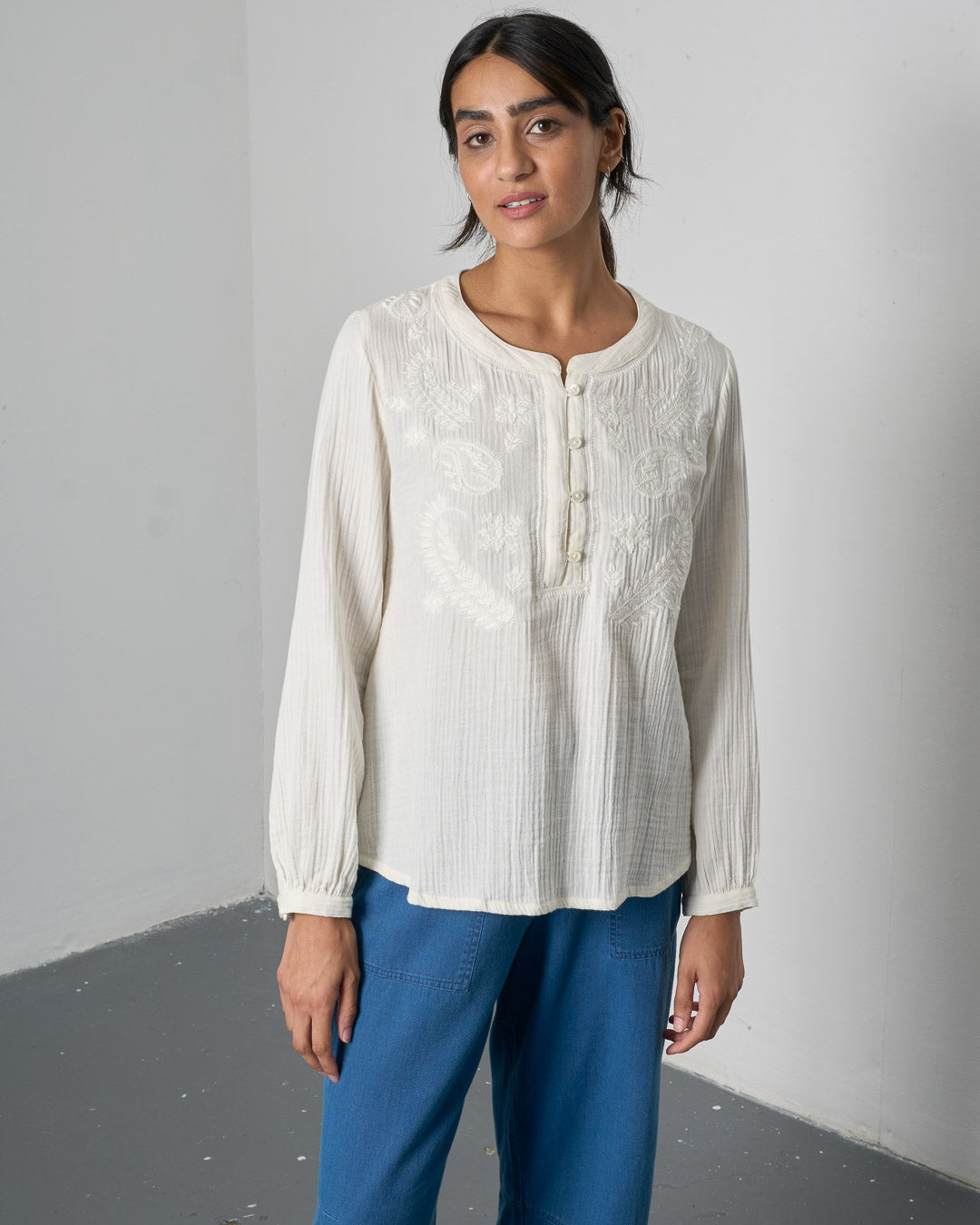 Fara Blouse - Ecru
