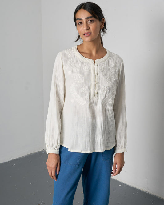 Fara Blouse - Ecru